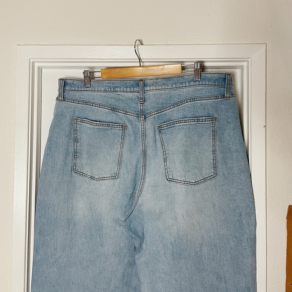 Universal Threads Balloon Jeans Classic Blue Women's 16/33R EUC no flaws Plus - Picture 7 of 7